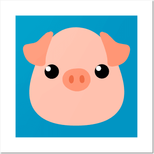 Cute Pig Posters and Art